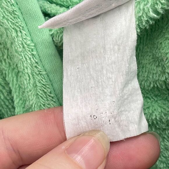 Carter's Baby Unisex Frog Robe Hooded Belted Fleece Green Size 18 Months - Picture 6 of 9